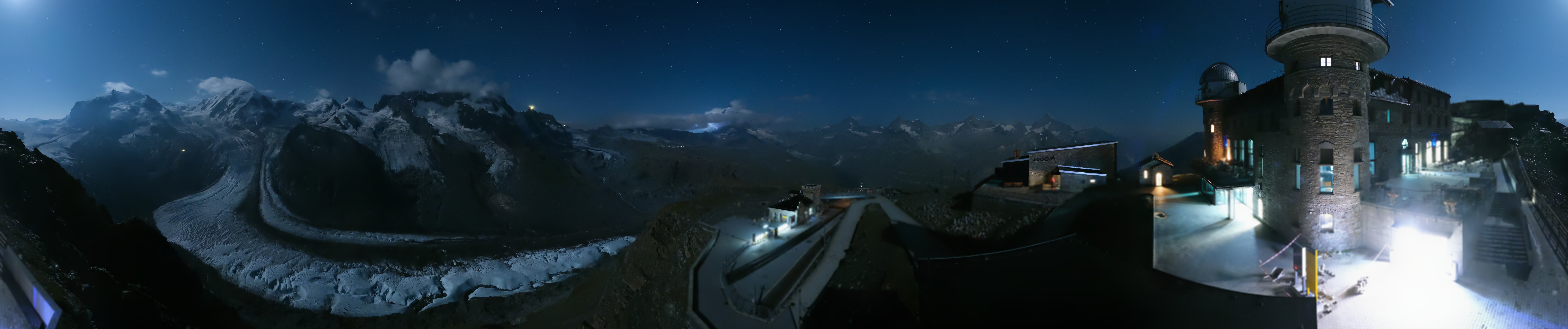 Archived image Webcam Gornergrat Kulm Zermatt