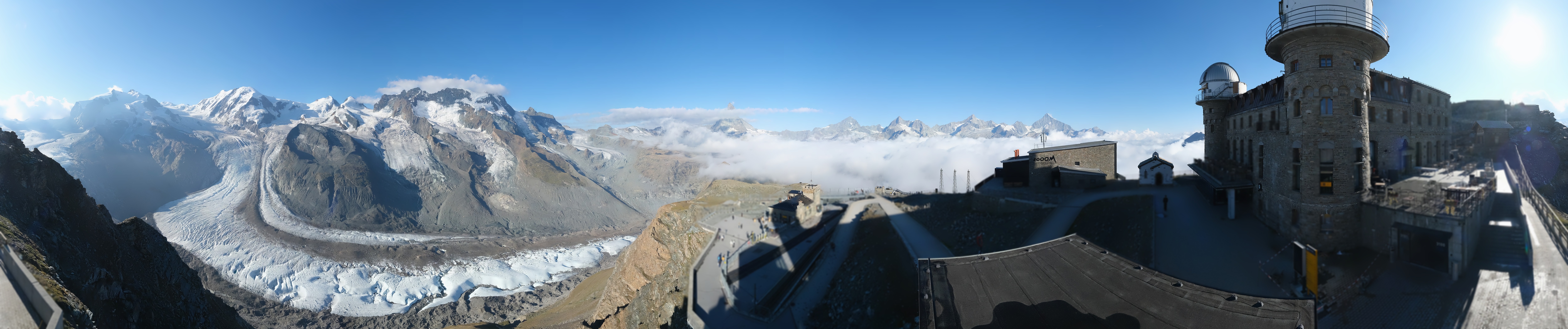 Archiv Foto Webcam Gornergrat Kulm Zermatt