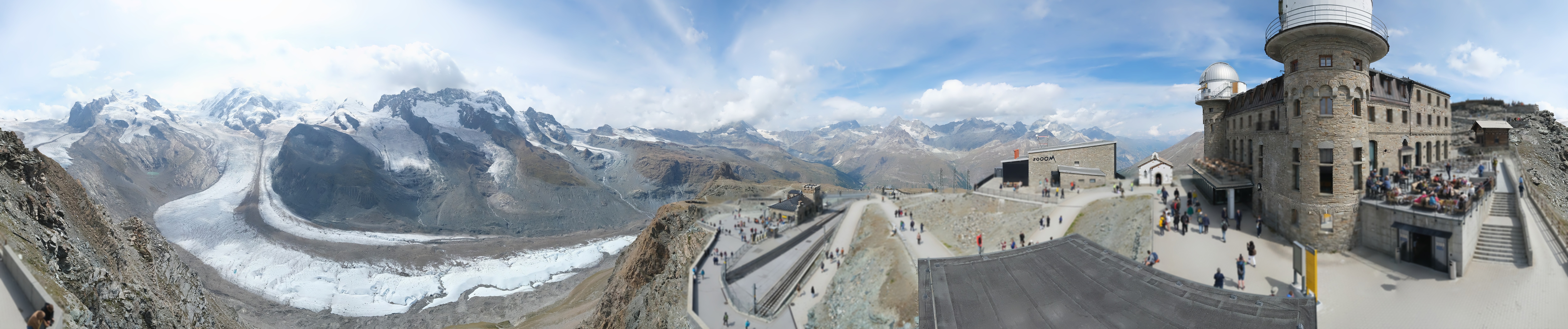 Archiv Foto Webcam Gornergrat Kulm Zermatt