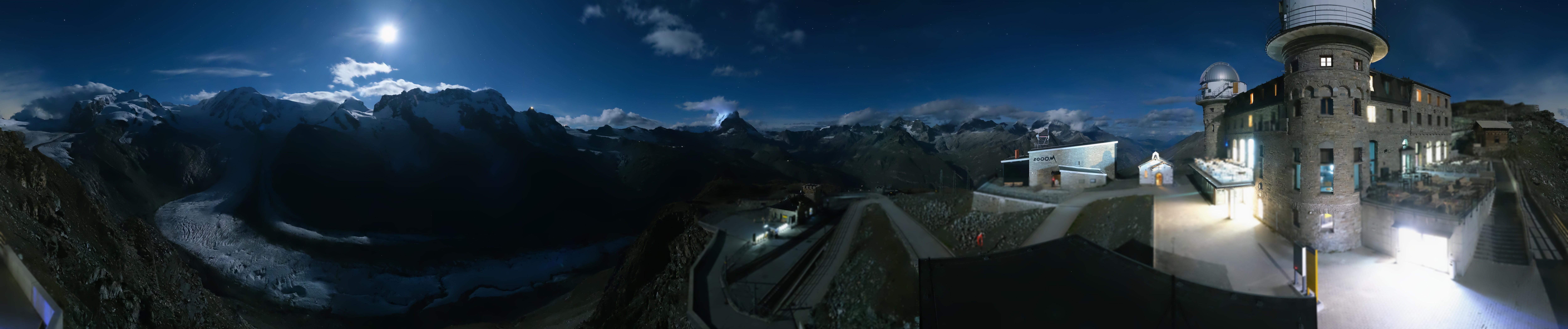 Archived image Webcam Gornergrat Kulm Zermatt