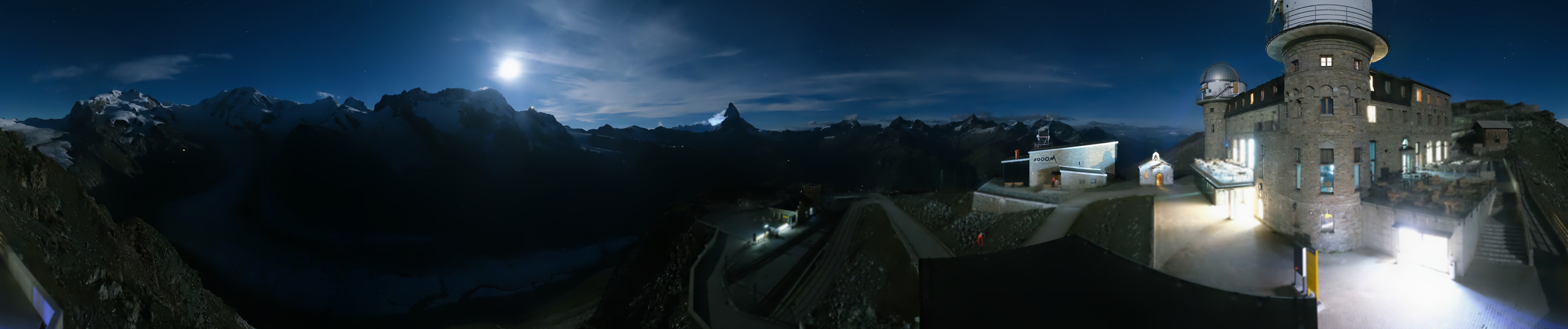 Archived image Webcam Gornergrat Kulm Zermatt