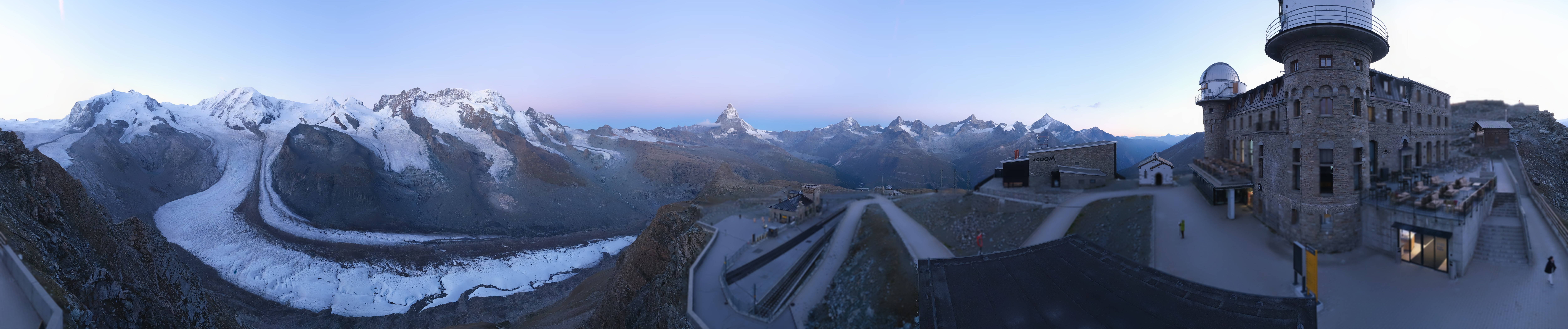 Archived image Webcam Gornergrat Kulm Zermatt