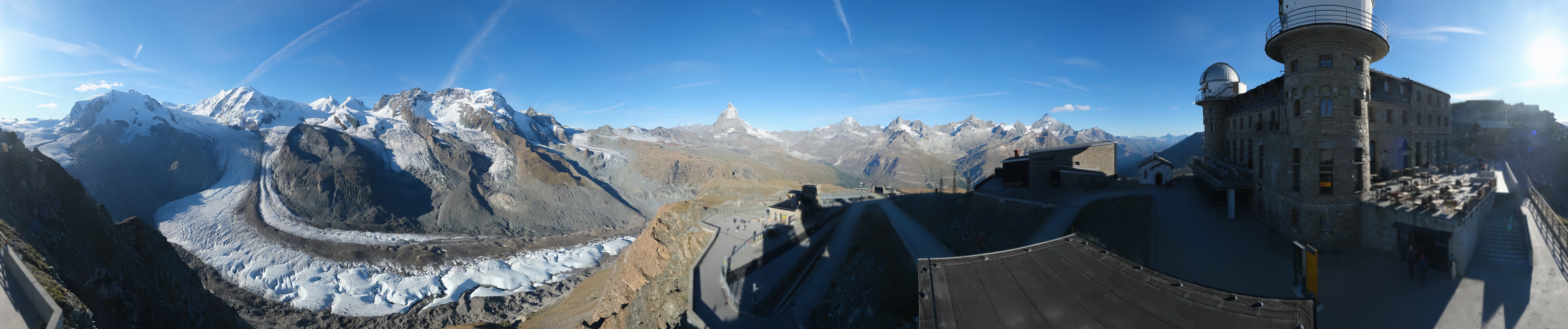 Archived image Webcam Gornergrat Kulm Zermatt