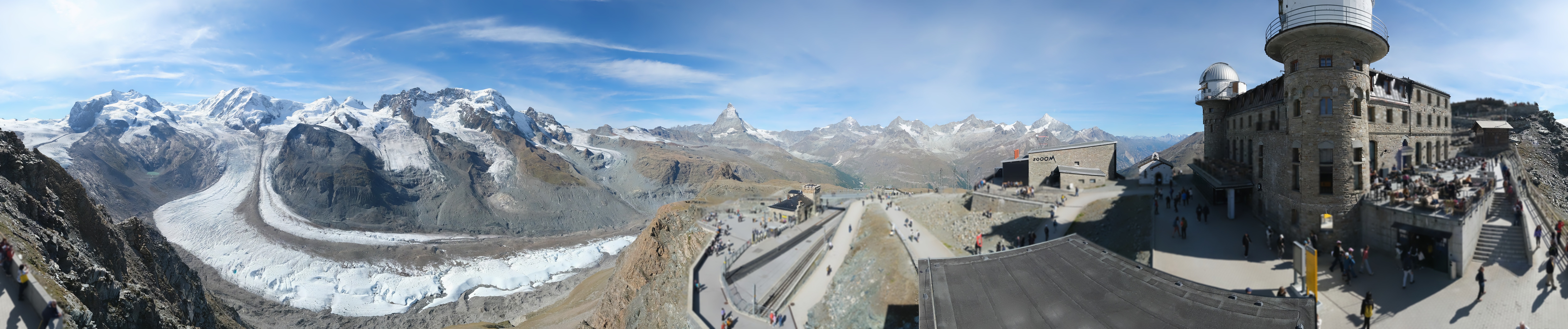 Archived image Webcam Gornergrat Kulm Zermatt
