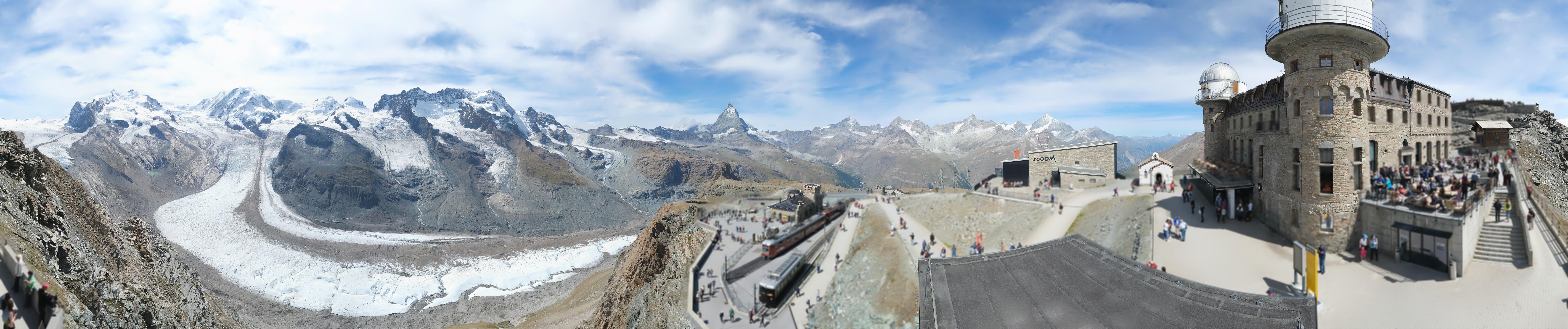 Archived image Webcam Gornergrat Kulm Zermatt