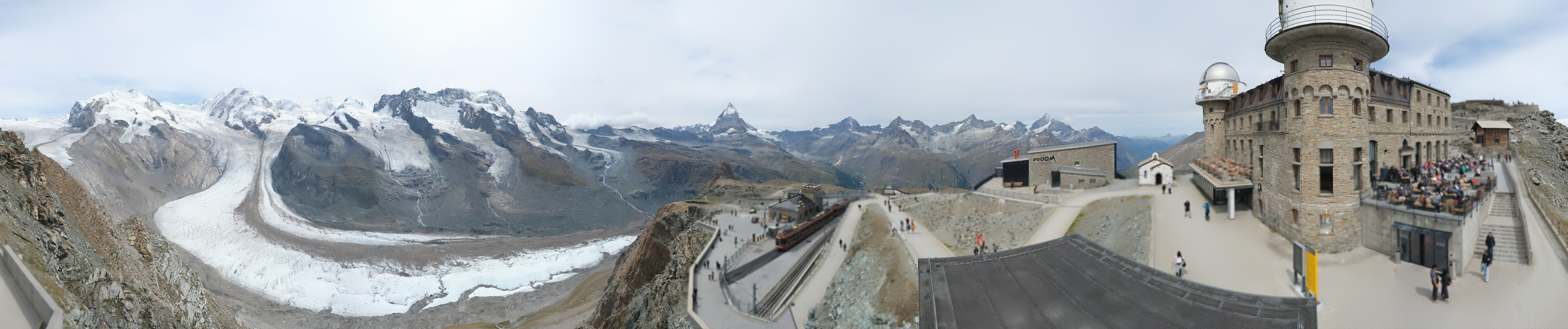 Archived image Webcam Gornergrat Kulm Zermatt