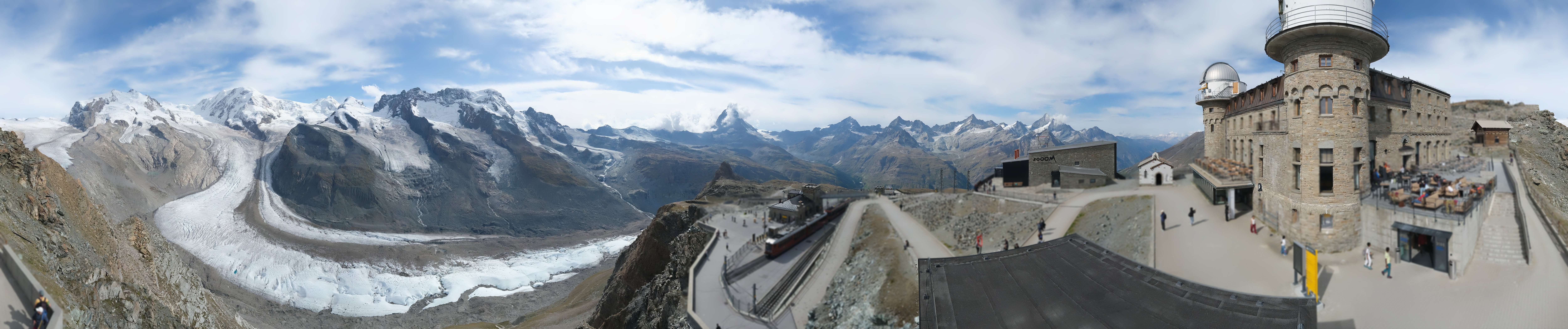 Archived image Webcam Gornergrat Kulm Zermatt