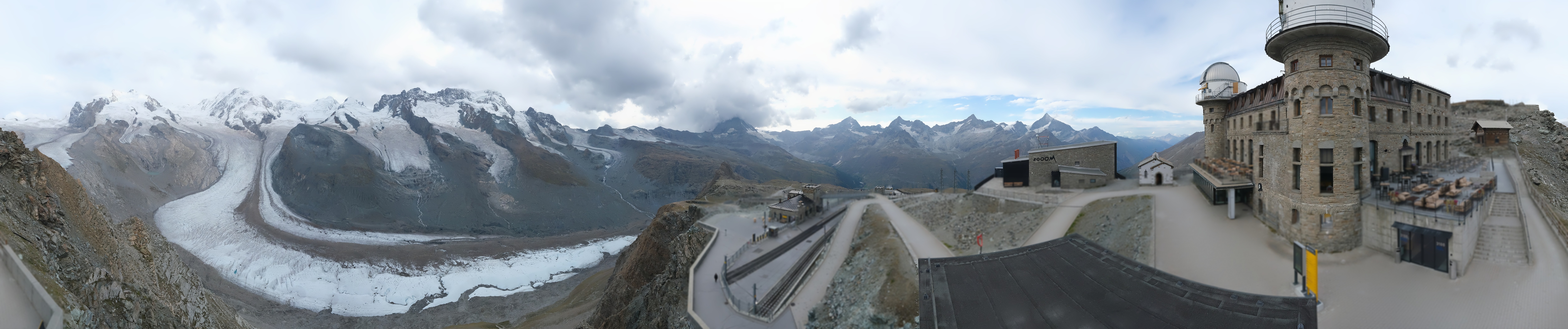 Archived image Webcam Gornergrat Kulm Zermatt