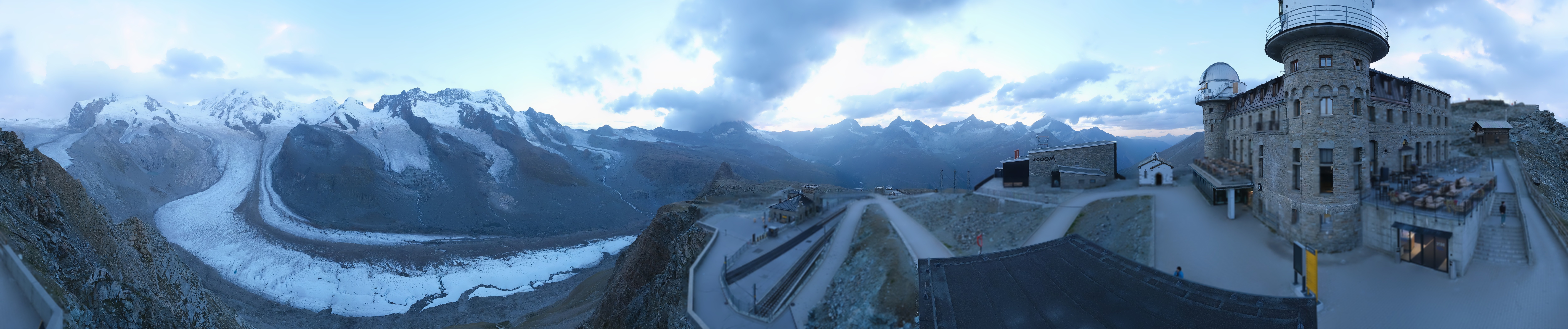 Archived image Webcam Gornergrat Kulm Zermatt