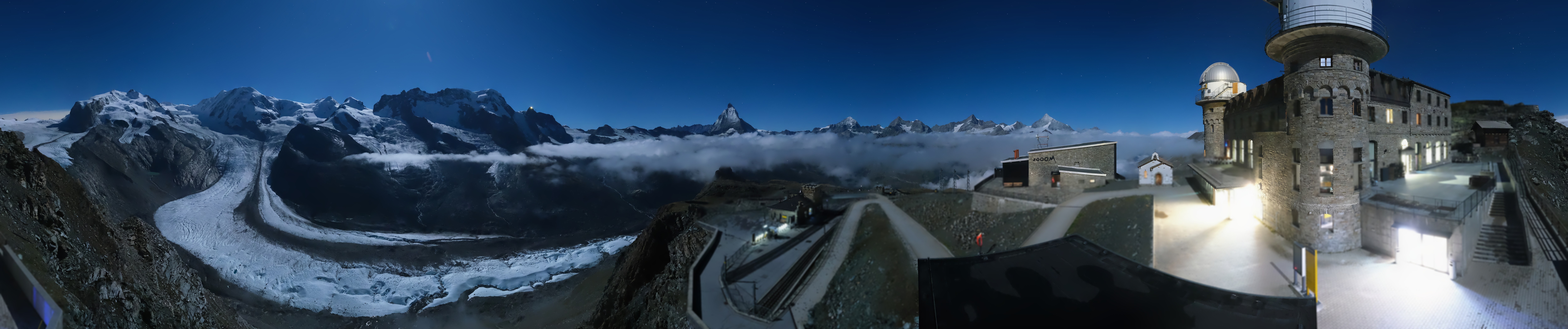 Archived image Webcam Gornergrat Kulm Zermatt