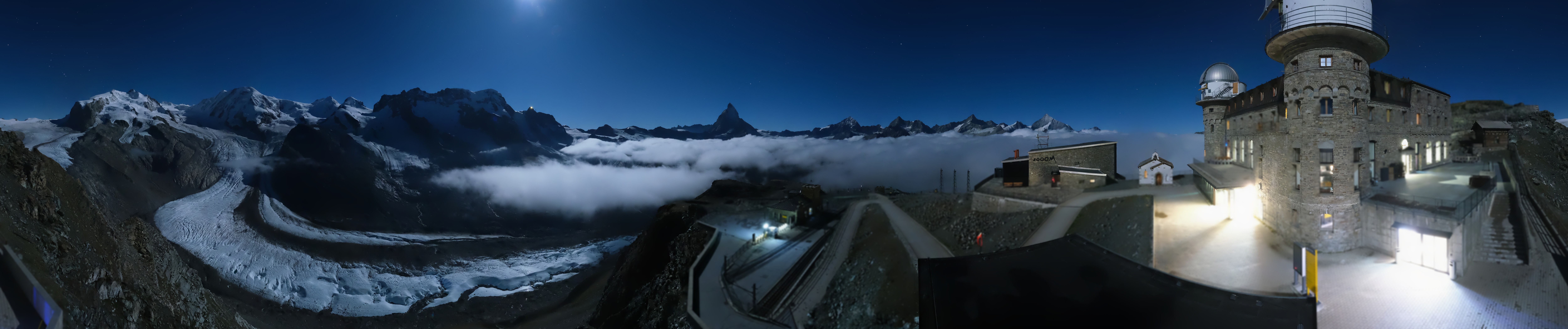 Archived image Webcam Gornergrat Kulm Zermatt