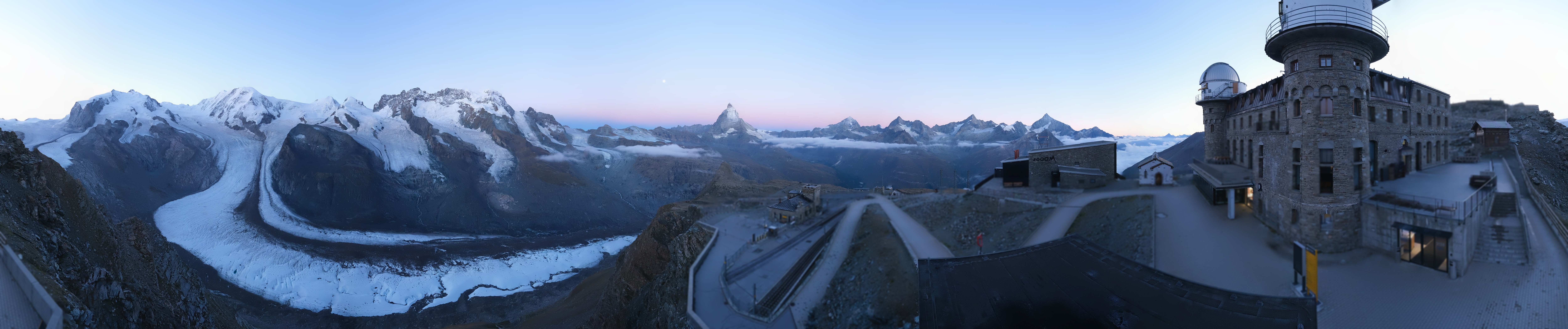 Archived image Webcam Gornergrat Kulm Zermatt
