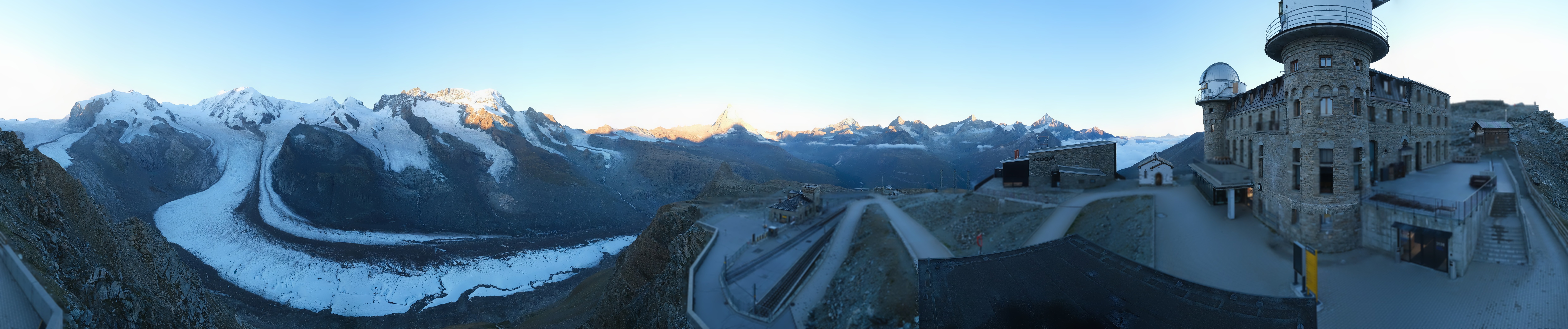 Archived image Webcam Gornergrat Kulm Zermatt
