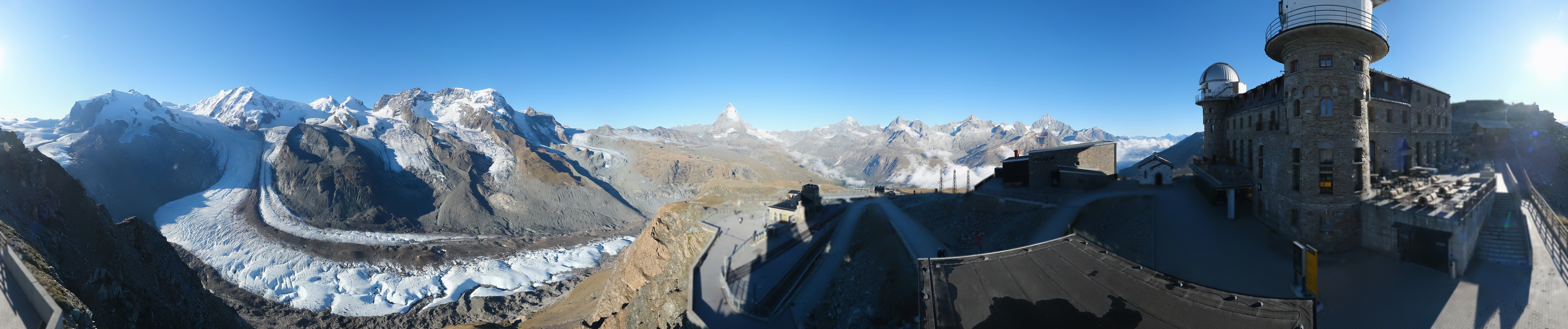Archived image Webcam Gornergrat Kulm Zermatt