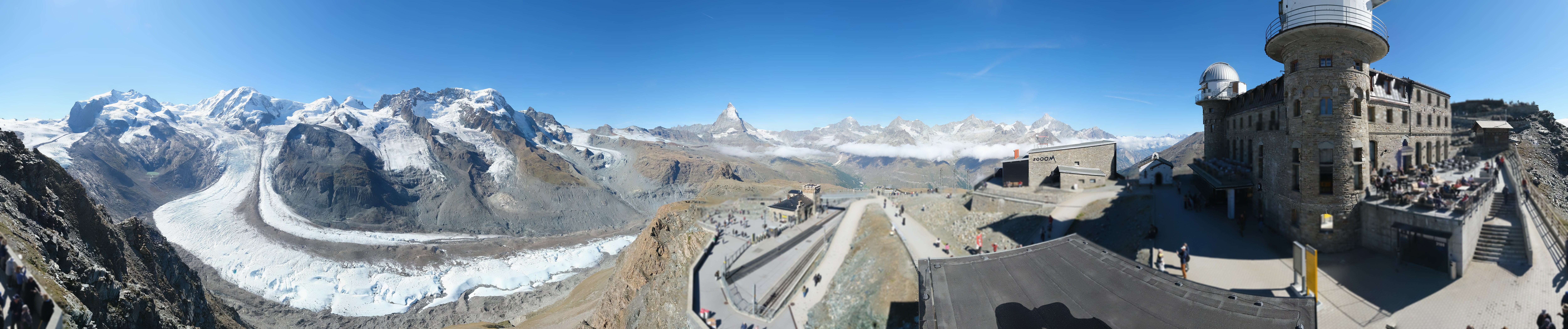 Archived image Webcam Gornergrat Kulm Zermatt