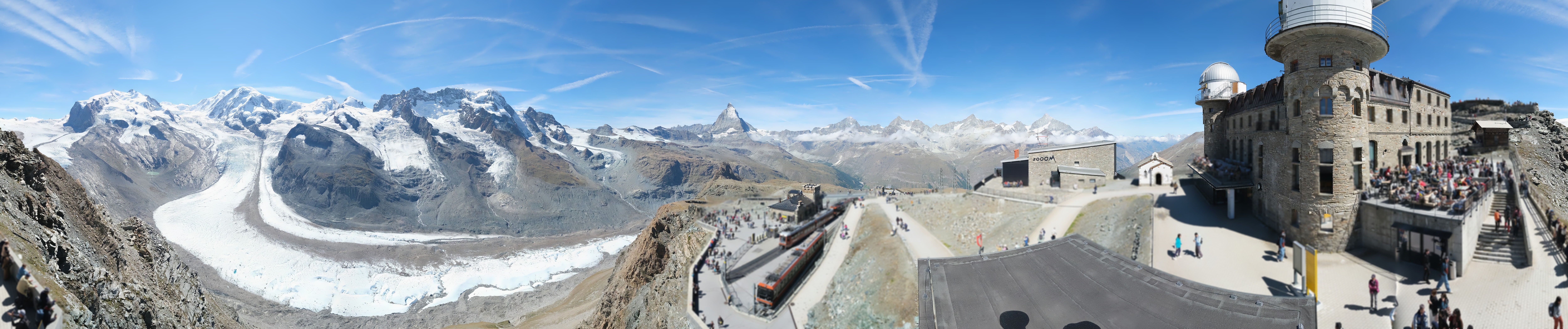 Archived image Webcam Gornergrat Kulm Zermatt