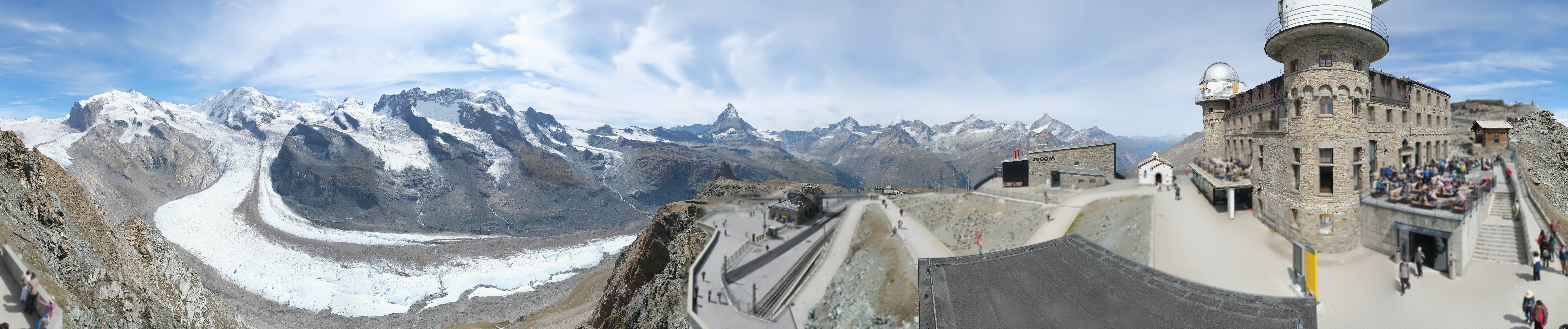 Archived image Webcam Gornergrat Kulm Zermatt