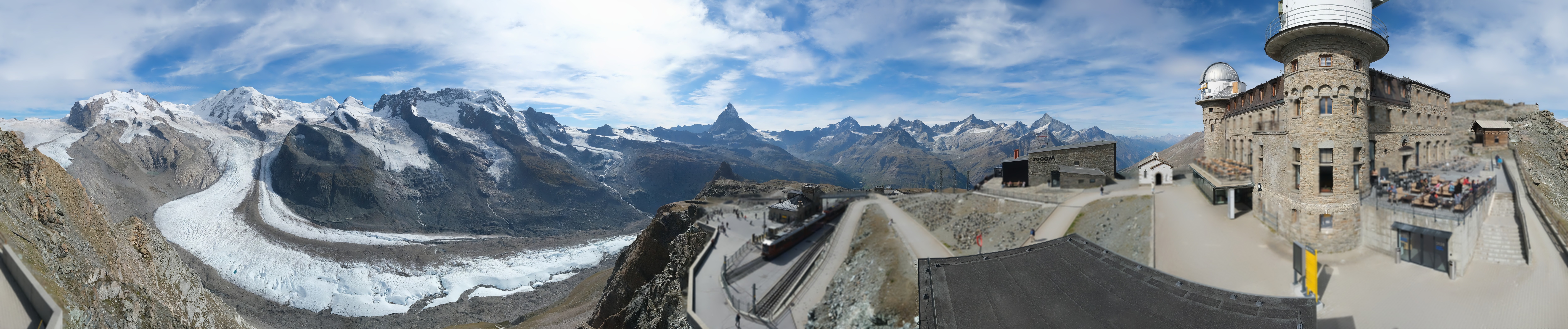 Archived image Webcam Gornergrat Kulm Zermatt
