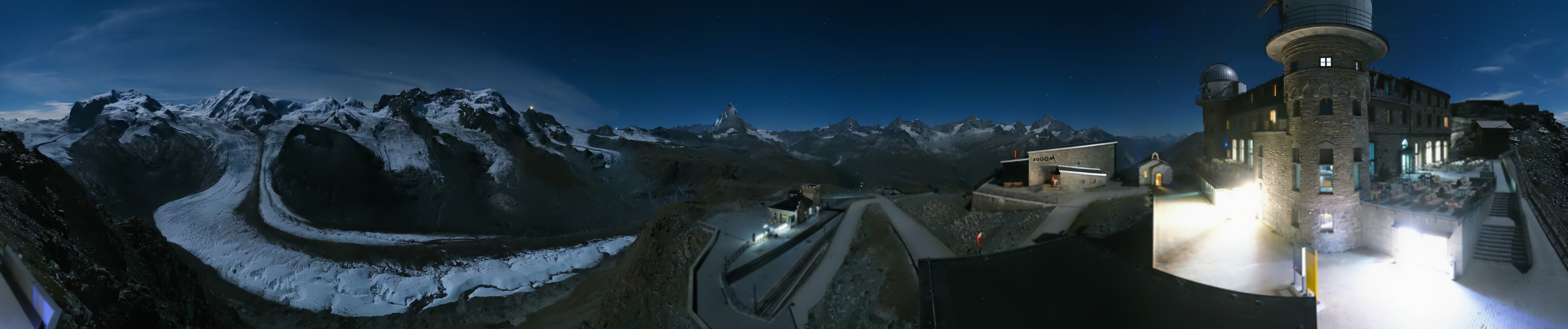 Archived image Webcam Gornergrat Kulm Zermatt