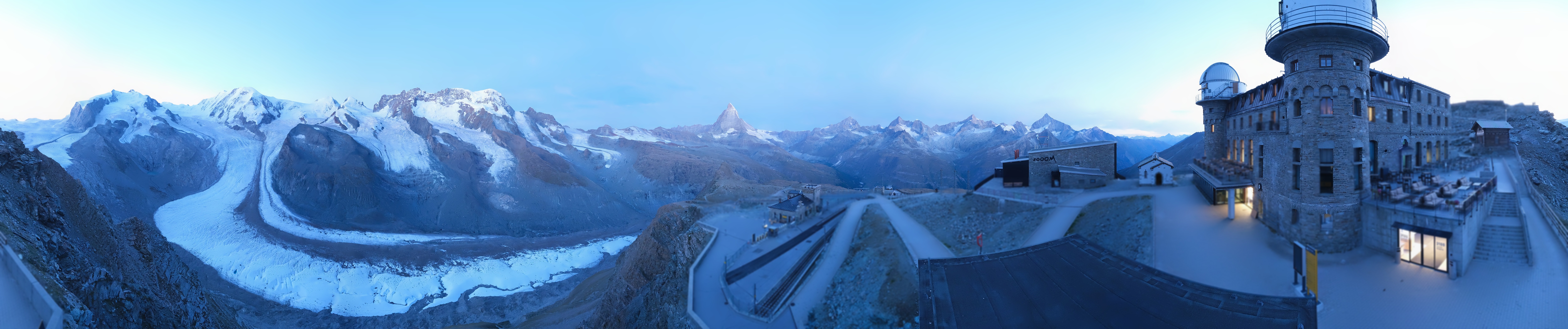 Archived image Webcam Gornergrat Kulm Zermatt