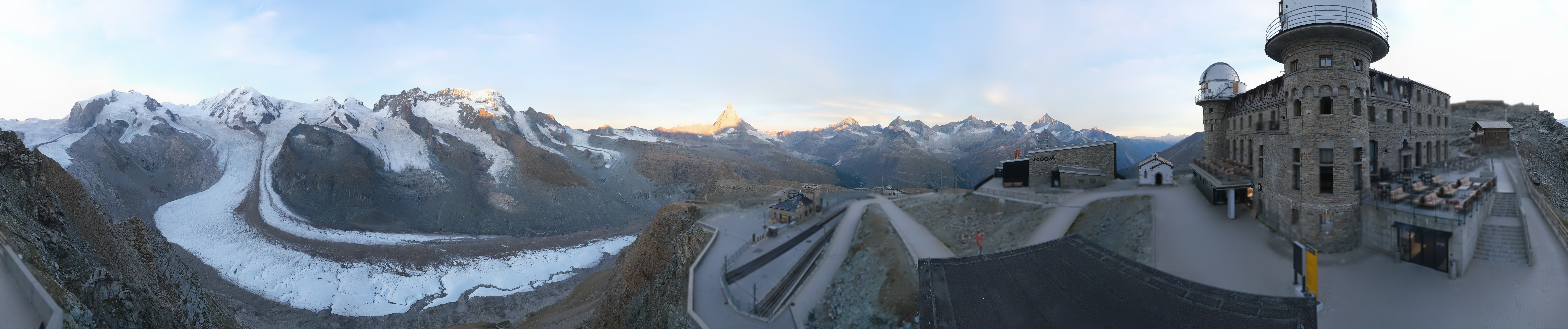 Archived image Webcam Gornergrat Kulm Zermatt