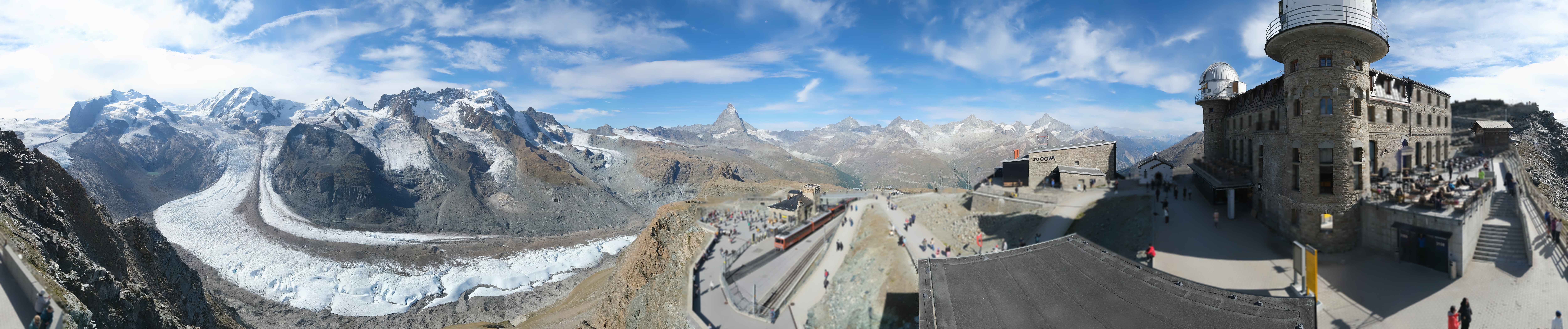 Archived image Webcam Gornergrat Kulm Zermatt