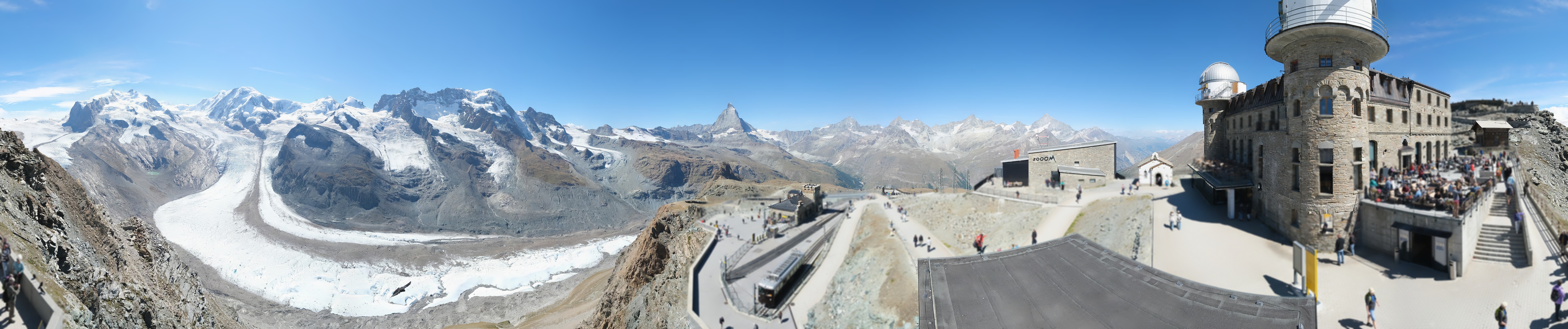 Archived image Webcam Gornergrat Kulm Zermatt
