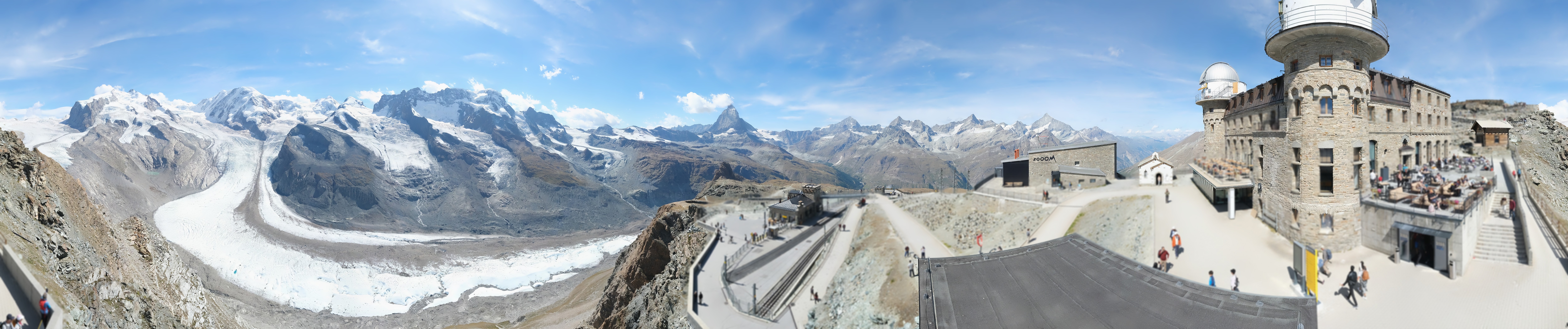 Archived image Webcam Gornergrat Kulm Zermatt
