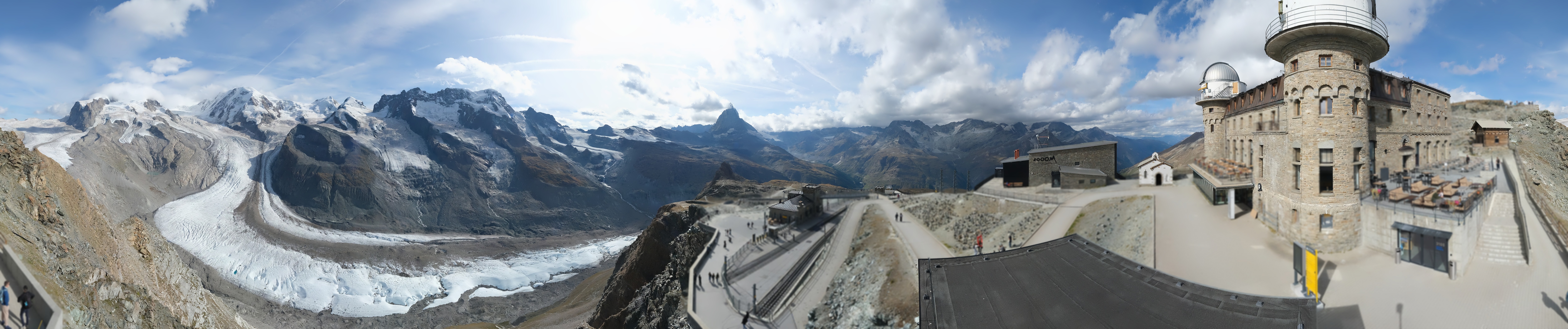Archiv Foto Webcam Gornergrat Kulm Zermatt
