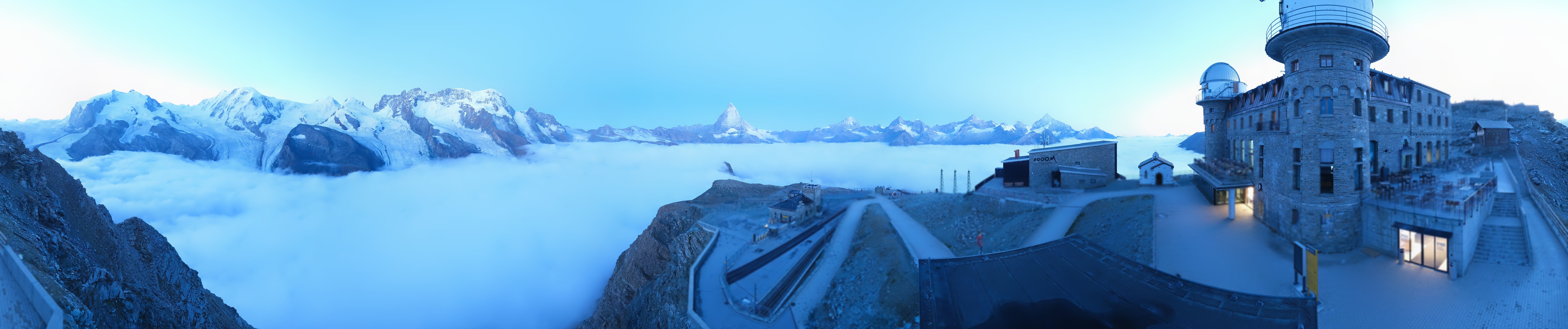 Archiv Foto Webcam Gornergrat Kulm Zermatt