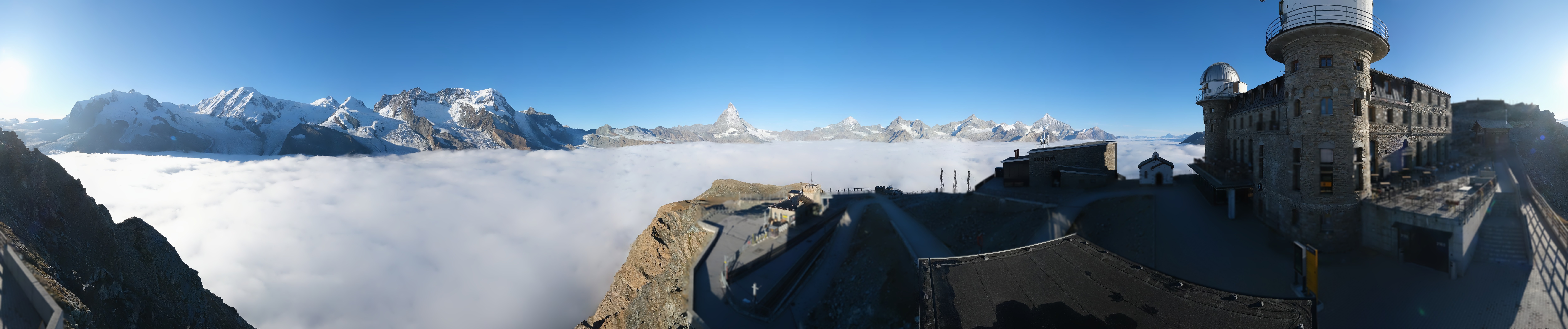 Archiv Foto Webcam Gornergrat Kulm Zermatt