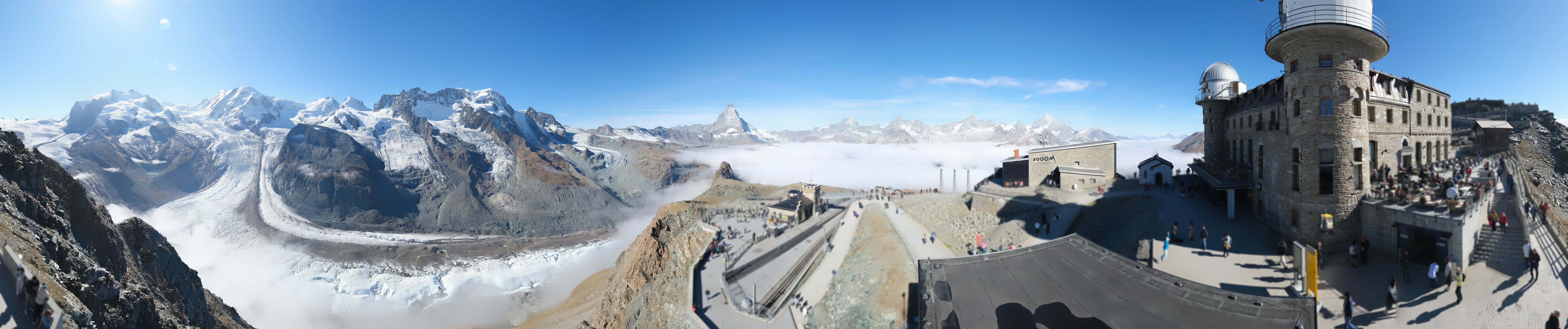 Archiv Foto Webcam Gornergrat Kulm Zermatt