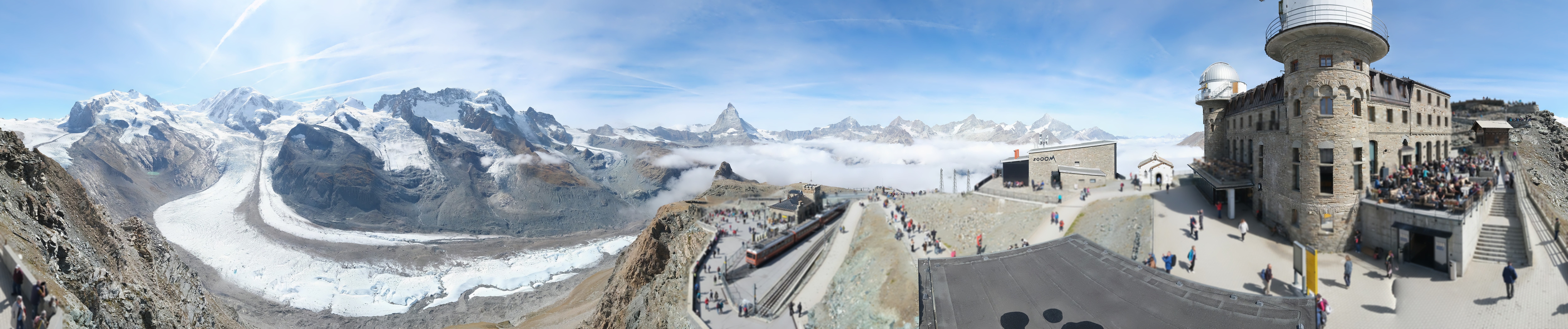 Archiv Foto Webcam Gornergrat Kulm Zermatt