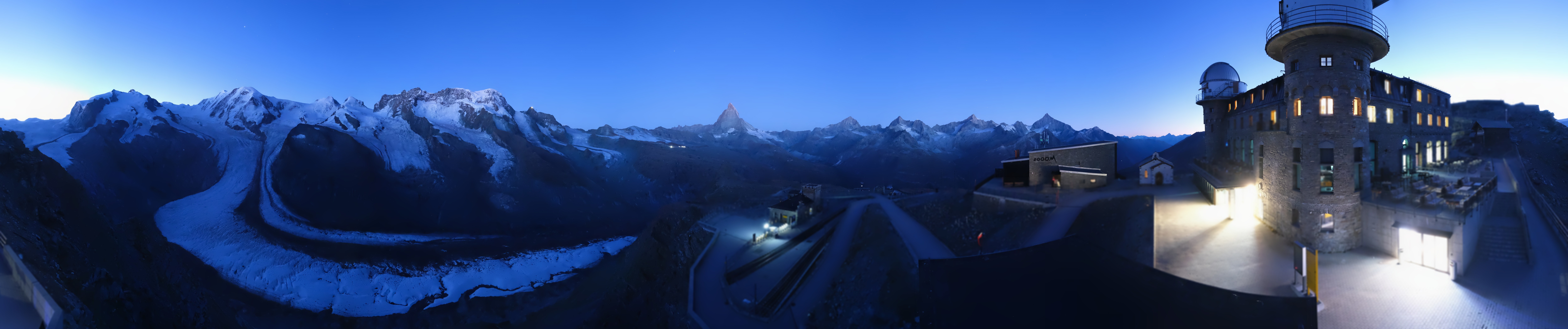 Archived image Webcam Gornergrat Kulm Zermatt