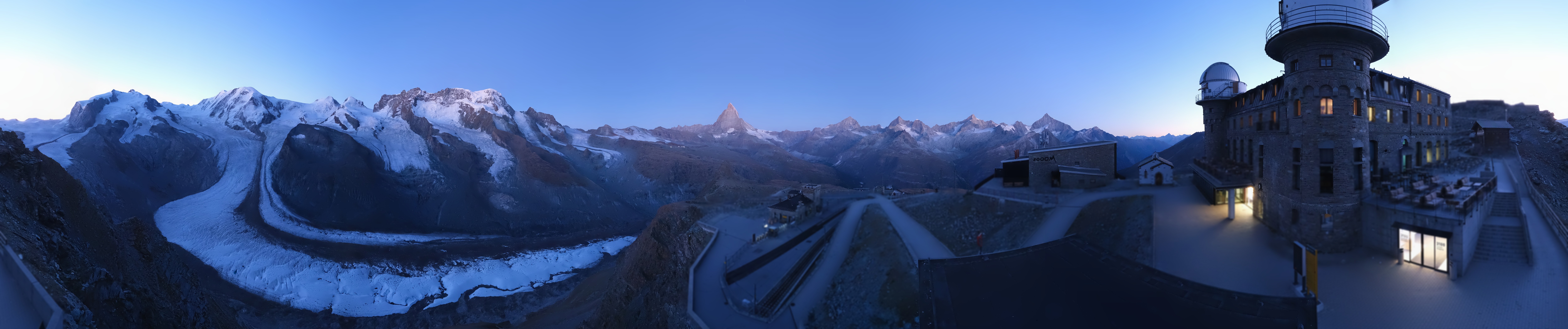 Archived image Webcam Gornergrat Kulm Zermatt