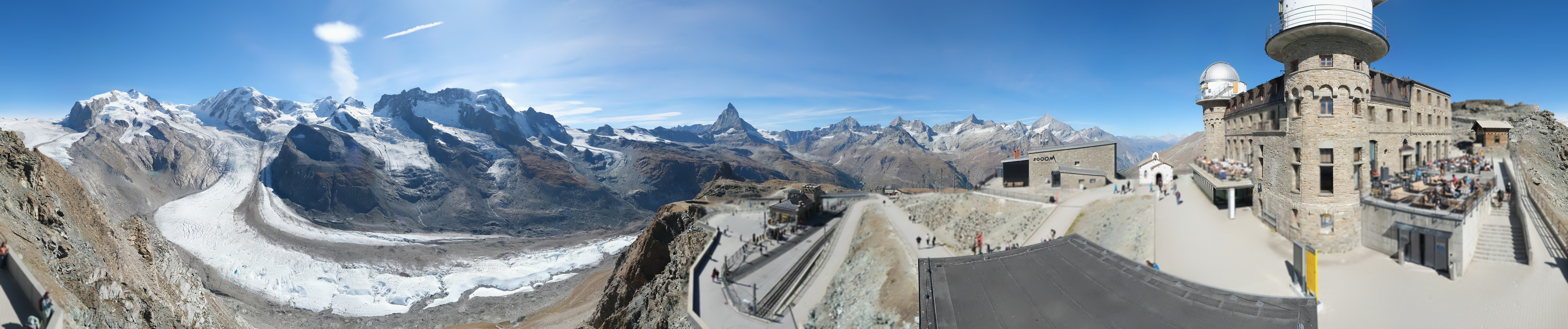 Archiv Foto Webcam Gornergrat Kulm Zermatt