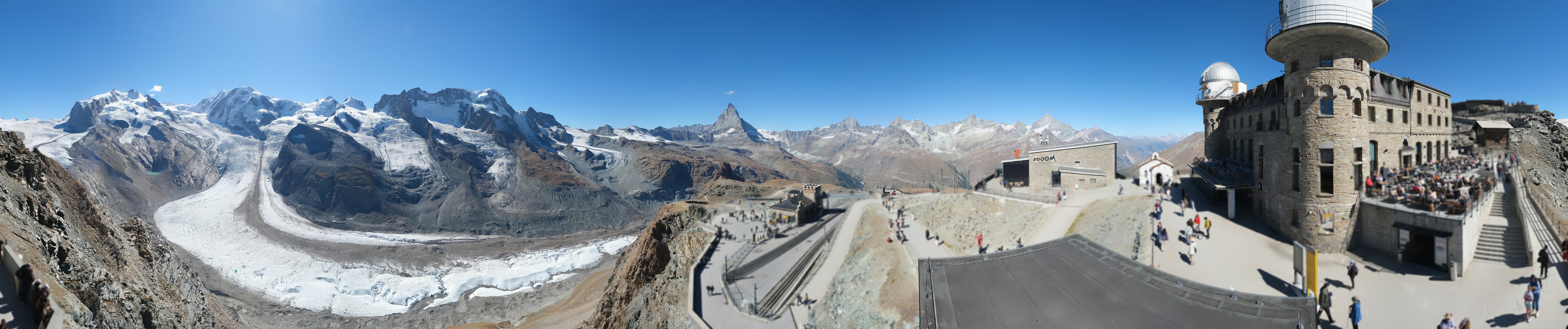 Archiv Foto Webcam Gornergrat Kulm Zermatt