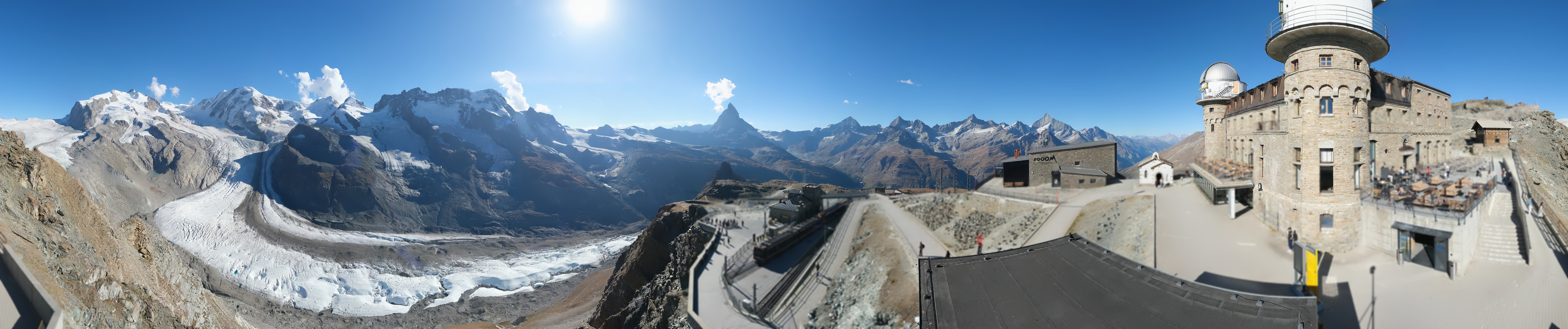 Archiv Foto Webcam Gornergrat Kulm Zermatt
