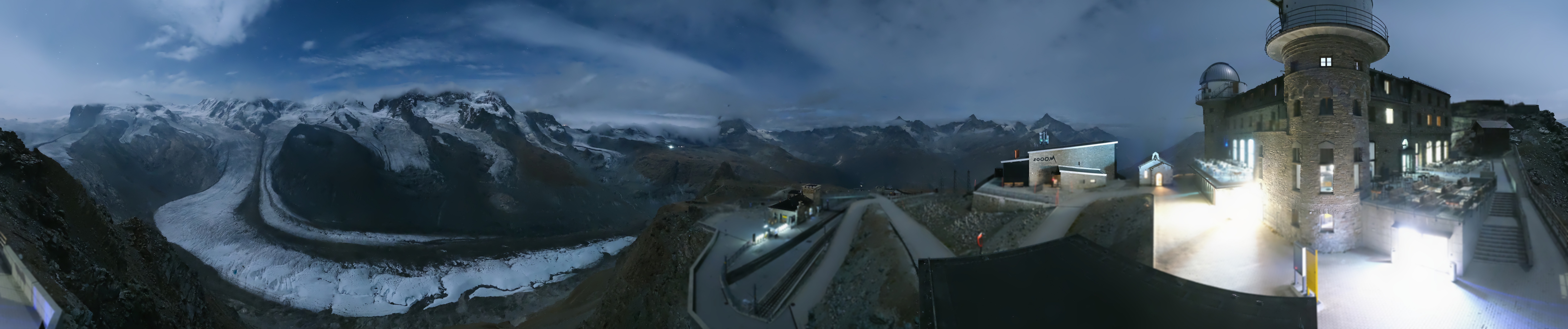 Archived image Webcam Gornergrat Kulm Zermatt