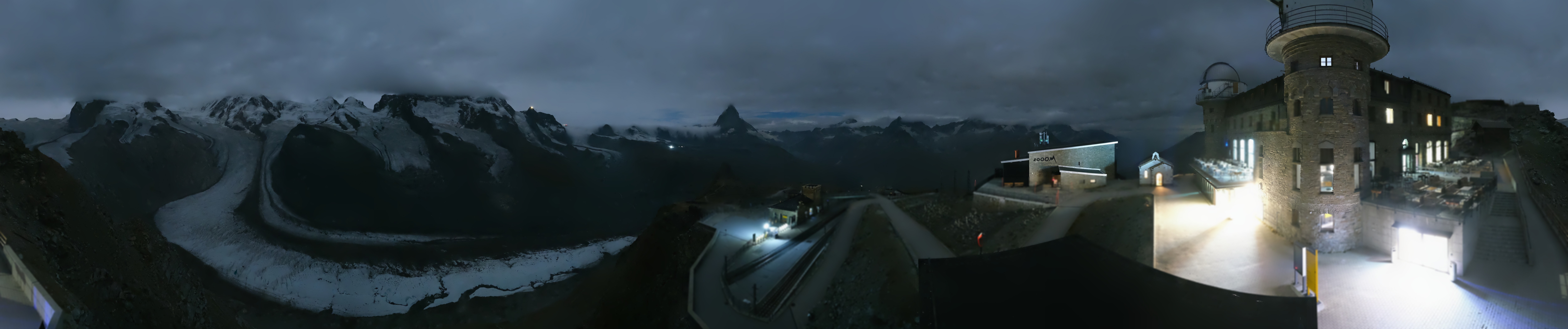 Archived image Webcam Gornergrat Kulm Zermatt