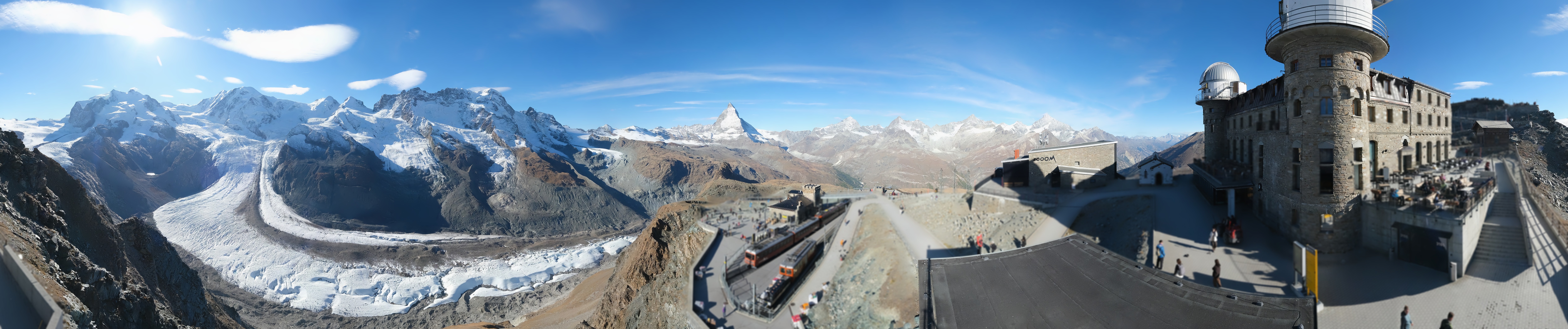 Archiv Foto Webcam Gornergrat Kulm Zermatt