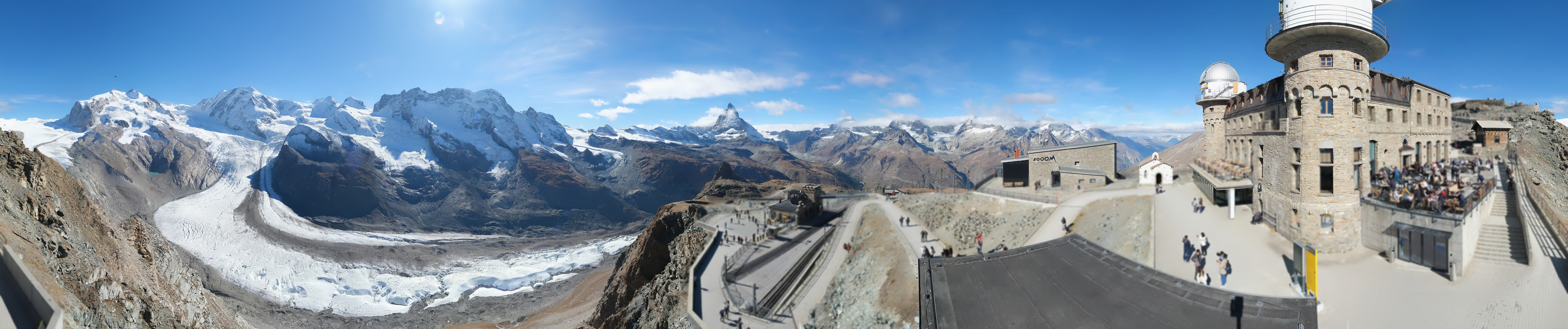 Archiv Foto Webcam Gornergrat Kulm Zermatt