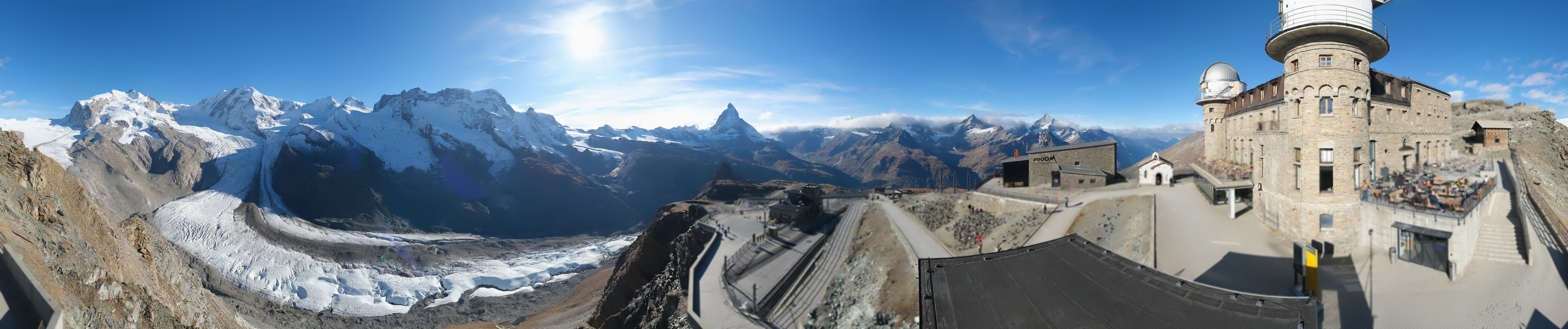 Archiv Foto Webcam Gornergrat Kulm Zermatt