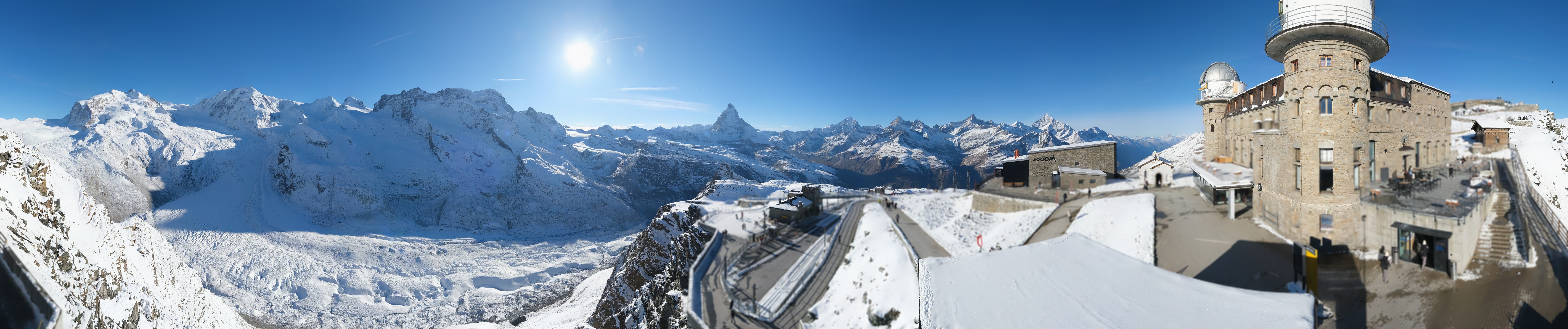 Archiv Foto Webcam Gornergrat Kulm Zermatt