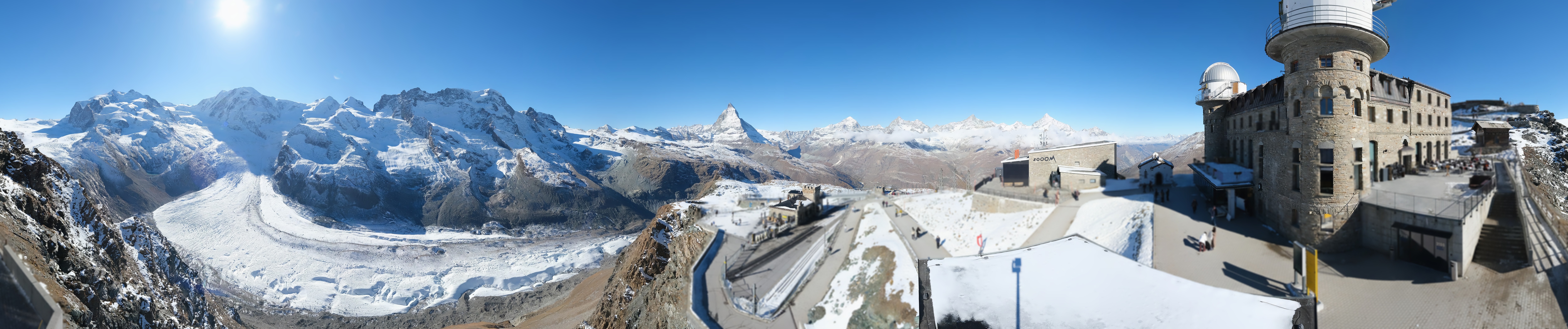 Archiv Foto Webcam Gornergrat Kulm Zermatt