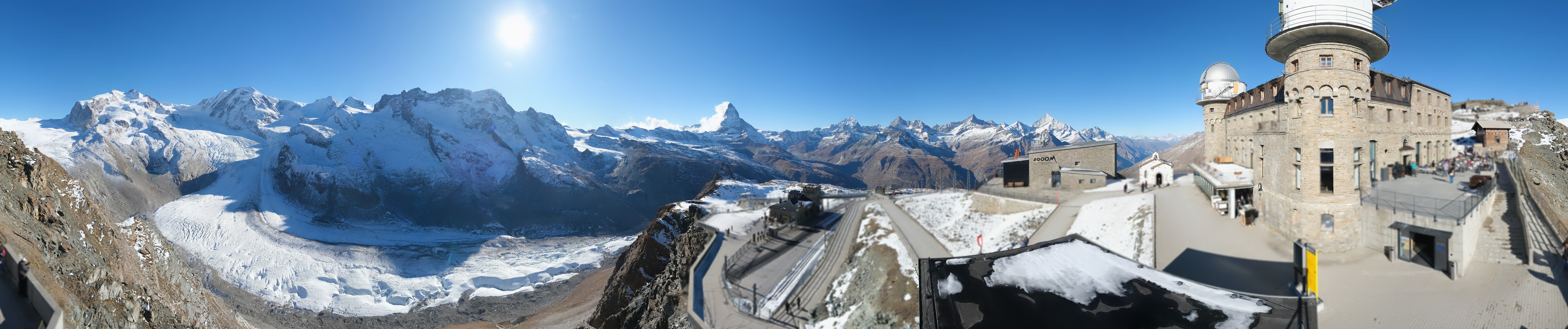 Archiv Foto Webcam Gornergrat Kulm Zermatt