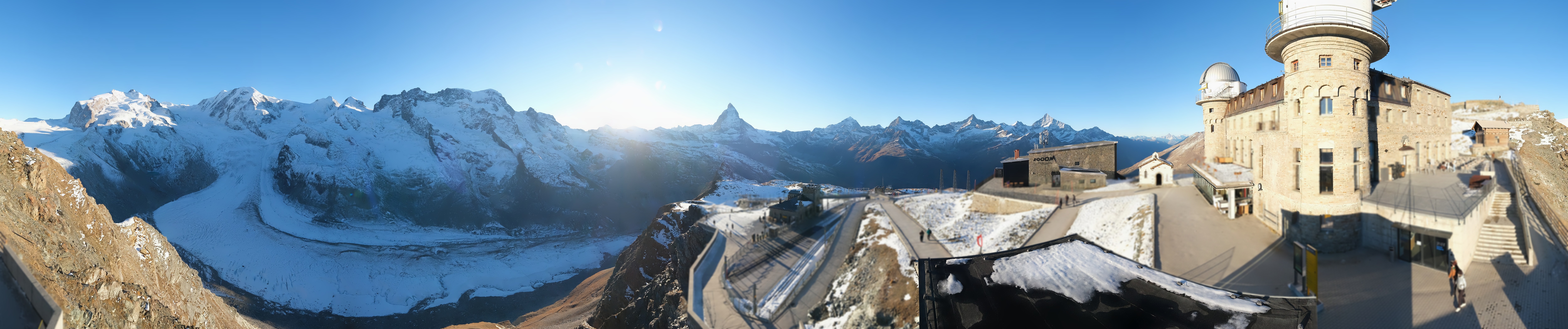 Archiv Foto Webcam Gornergrat Kulm Zermatt