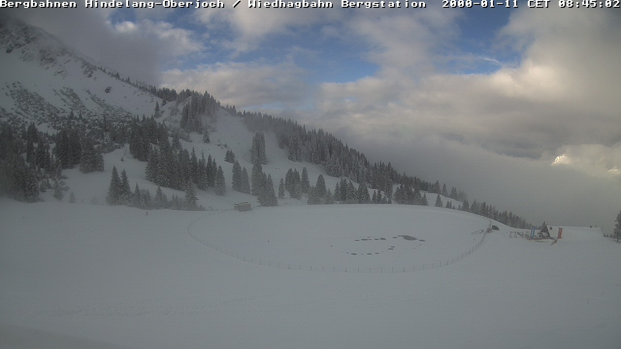 Archiv Foto Webcam Bad Hindelang - Bergstation Wiedhag Alpe