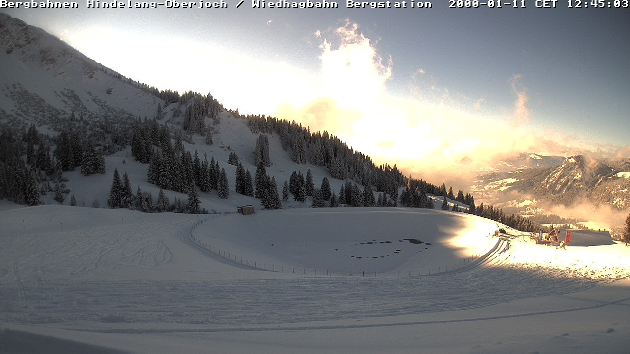 Archiv Foto Webcam Bad Hindelang - Bergstation Wiedhag Alpe