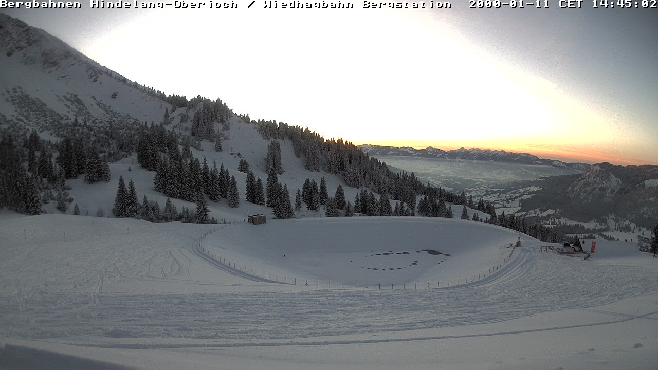 Archiv Foto Webcam Bad Hindelang - Bergstation Wiedhag Alpe